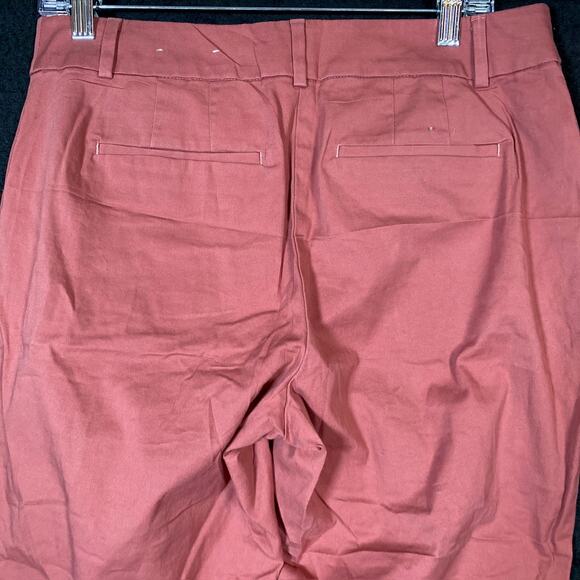 Ann Taylor Factory Womens Pants Blush Mid Rise Straight Leg Capri Stretch 8P - Picture 11 of 13